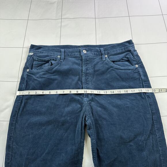 Citizens of Humanity Jeans Womens 32 Blue Jolene Corduroy Bluebird Vintage Slim - Picture 12 of 16